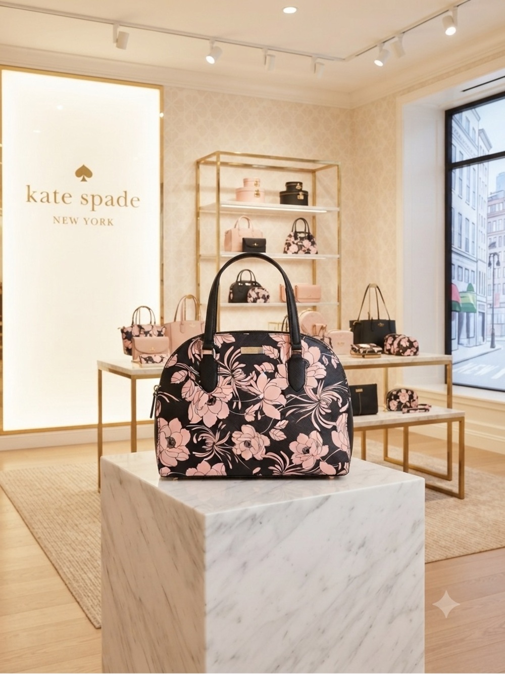 ♠️ kate spade ♠️ - Reiley Laurel Way Gardenia Dome Satchel